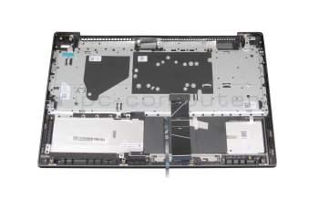 5CB1A29223 Original Lenovo Tastatur inkl. Topcase DE (deutsch) grau/grau mit Backlight Fingerprint (USB-C Ladeanschluss)