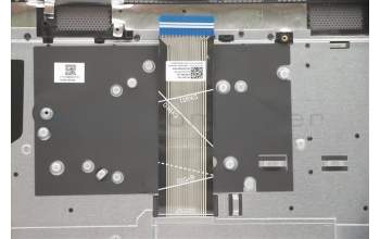 Lenovo 5CB1A29940 C-Abdeckung mit Tastatur, Englisch (GB), Platingrau, Hintergrundbeleuchtung, Fingerabdruck