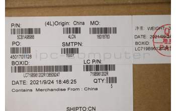 Lenovo 5CB1A98966 C-Cover with keyboard,French,Platinum Grey,Non_Backlight,Non_FingerPrint