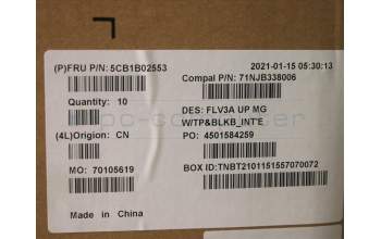 Lenovo 5CB1B02553 Tastatur inkl. Topcase ASM_EURO ENG C20VF MGBL