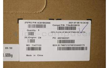 Lenovo 5CB1B02566 Tastatur inkl. Topcase ASM_LA SPA C 20VF MGBL