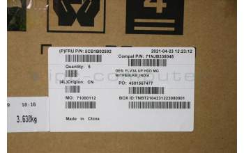 Lenovo 5CB1B02592 Tastatur inkl. Topcase ASM_HIN C 20VF HDMGBL