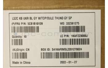 Lenovo 5CB1B10139 Tastatur inkl. Topcase ASM_UKR Q82AC GY