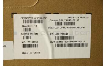 Lenovo 5CB1B34701 Tastatur inkl. Topcase spanisch C 20VD MGNBL