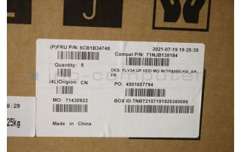 Lenovo 5CB1B34748 Tastatur inkl. TopcaseASM_FRA/ARA C20VD HDMGNBL