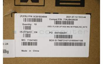 Lenovo 5CB1B34844 Tastatur inkl. TopcaseASM_EURO ENG C20VGHDMGBL