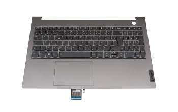 5CB1B34951 Original Lenovo Tastatur inkl. Topcase FR (französisch) schwarz/grau mit Backlight