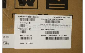 Lenovo 5CB1B34985 Tastatur inkl. TopcaseASM_EURO ENG C20VEHDMGBL