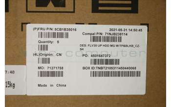 Lenovo 5CB1B35016 Tastatur inkl. TopcaseASM_CZE/SLK C20VE HDMGBL