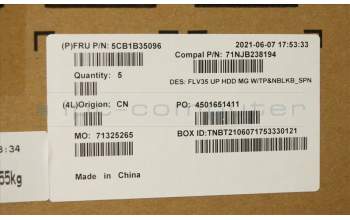 Lenovo 5CB1B35096 Tastatur inkl. TopcaseASM_SPA C20VE HD MGNBL