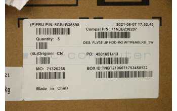 Lenovo 5CB1B35898 Tastatur inkl. TopcaseASM_SWS C20VE HD MGNBL
