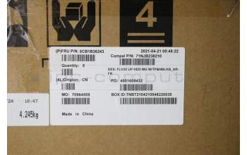 Lenovo 5CB1B36243 Tastatur inkl. TopcaseASM_FRA/ARA C20VEHDMGNBL