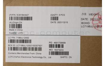 Lenovo 5CB1B43427 Tastatur inkl. Topcase spanisch L82FG NFPABBLML