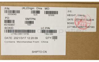 Lenovo 5CB1B43463 Tastatur inkl. Topcase ASM_UK L82FG NFPABNBL