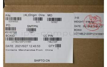 Lenovo 5CB1B43520 Tastatur inkl. Topcase ASM_RUS L82LA LIG_SR