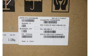 Lenovo 5CB1B60398 Tastatur inkl. Topcase ASM_ITA C 81XE BLKB