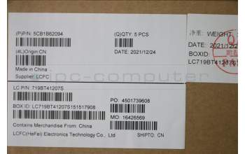 Lenovo 5CB1B62094 Tastatur inkl. Topcase ASM_TUR L82H8FPABBL