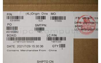 Lenovo 5CB1B65663 Tastatur inkl. Topcase ASM_ITAL82H8FPAGNBL