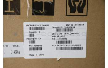 Lenovo 5CB1B65896 C-Cover with keyboard, Arabic, Backlight, Fingerprint