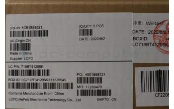 Lenovo 5CB1B68921 Tastatur inkl. Topcase ASM_TC L82H8FPAGNBL