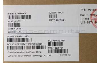 Lenovo 5CB1B69043 Tastatur inkl. Topcase ASM_TC L82H8FPSDNBL