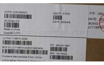 Lenovo 5CB1B69231 Tastatur inkl. TopcaseASM_FRA/ENGL82H8NFPAGNBL