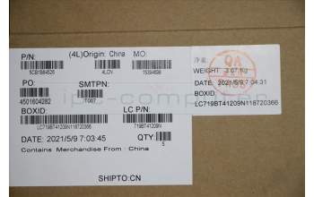 Lenovo 5CB1B84526 Tastatur inkl. Topcase ASM_UKRL82H8NFPSDBL