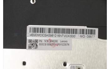 Lenovo 5CB1B96200 C-Abdeckung mit Tastatur, Slowenisch, Platingrau, Hintergrundbeleuchtung, Fingerabdruck