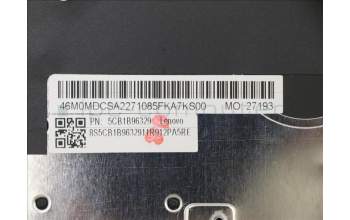 Lenovo 5CB1B96329 Tastatur inkl. Topcase ASM_CZE/SLK W82HVFPBLGY