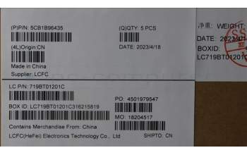 Lenovo 5CB1B96435 Tastatur inkl. Topcase ASM_UK L82KA IG