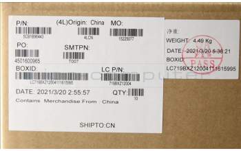 Lenovo 5CB1B96443 Lower Case L 82KB BLK DIS HDD