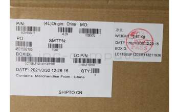 Lenovo 5CB1B96477 Tastatur inkl. Topcase ASM_UKR L82KB BK DIS