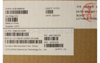 Lenovo 5CB1B96530 Tastatur inkl. Topcase deutsch L82H9 FP A/BDIS