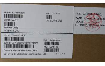 Lenovo 5CB1B96533 Tastatur inkl. Topcase ASM_POR L82H9 FP A/BDIS