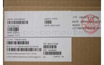 Lenovo 5CB1B96543 Tastatur inkl. Topcase ASM_ENG L82H9 FP A/BDIS