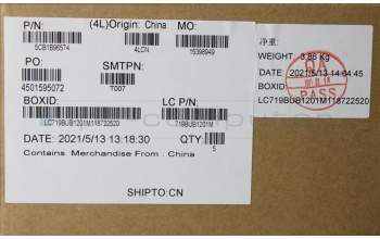 Lenovo 5CB1B96574 Tastatur inkl. Topcase ASM_ENG L82H9 FP A/BUMA