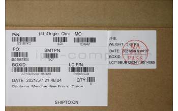 Lenovo 5CB1B97472 Tastatur inkl. Topcase ASM_NORDICL82H9FPA/GUMA