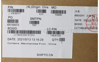 Lenovo 5CB1B97477 Tastatur inkl. Topcase schweiz L82H9 FP A/GUMA