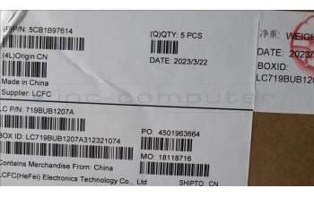 Lenovo 5CB1B97614 Tastatur inkl. Topcase ASM_UKR L82H9 NFPA/GUMA