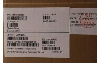 Lenovo 5CB1B97653 Tastatur inkl. Topcase ASM_POR L82H7 AB FPNBLD