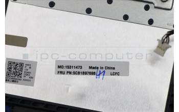 Lenovo 5CB1B97698 Tastatur inkl. Topcase ASM_NORDICL82H7ABNFPBLD