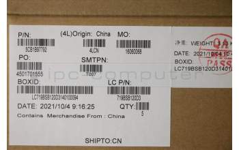 Lenovo 5CB1B97792 Tastatur inkl. Topcase ASM_BEL L82H7 AG FP BLD