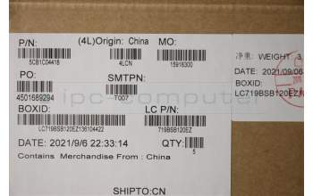 Lenovo 5CB1C04418 Tastatur inkl. Topcase spanisch L82H7 AG NFPBLD