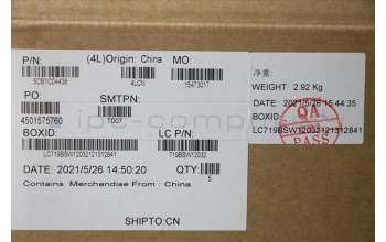 Lenovo 5CB1C04438 Tastatur inkl. Topcase ASM_FRA L82H7 AGNFPNBLD