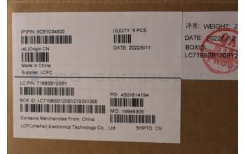 Lenovo 5CB1C04500 Tastatur inkl. Topcase schweiz L82H7 SD FP BLD