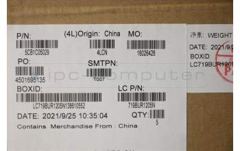 Lenovo 5CB1C05029 Tastatur inkl. Topcase ASM_BE L81X7 NFPPGYDIS