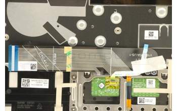 Lenovo 5CB1C13104 C-Abdeckung mit Tastatur, Arabisch, silber, Hintergrundbeleuchtung, Fingerabdruck, US