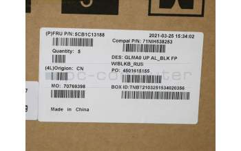 Lenovo 5CB1C13188 COVER Upper C82LM AL_BLK FP BLKB_RUS