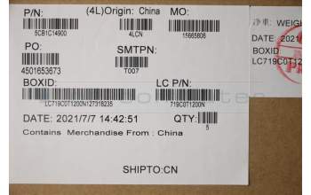 Lenovo 5CB1C14900 Tastatur inkl. TopcaseASM_LASPAL82JQSGw/WHWRF