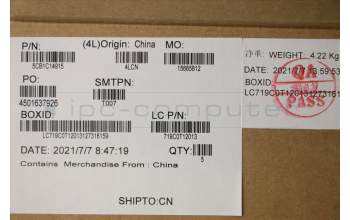 Lenovo 5CB1C14915 Tastatur inkl. TopcaseASM_CZE/SLKL82JQSTw/BUWRF